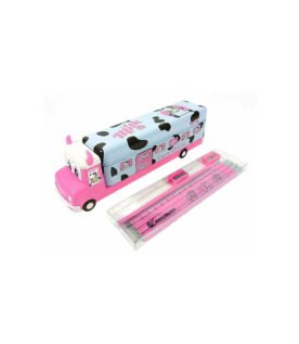 Metal Truck Pencil Box with Pencils and Sharpener