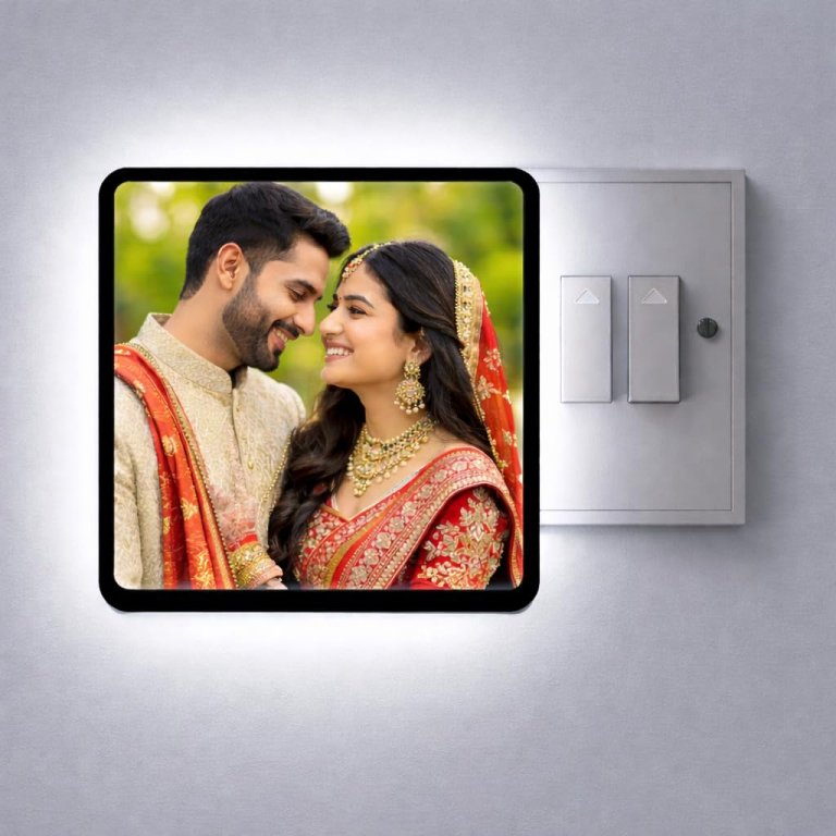 Buy DEEP PRINT MART Customised Photo LED Night Lamp | Personalized LED Night Light with Your Photo | Custom Table Lamp Gift for Birthday, Anniversary, Kids & Home Decor Online at Low Prices in India – Amazon.in